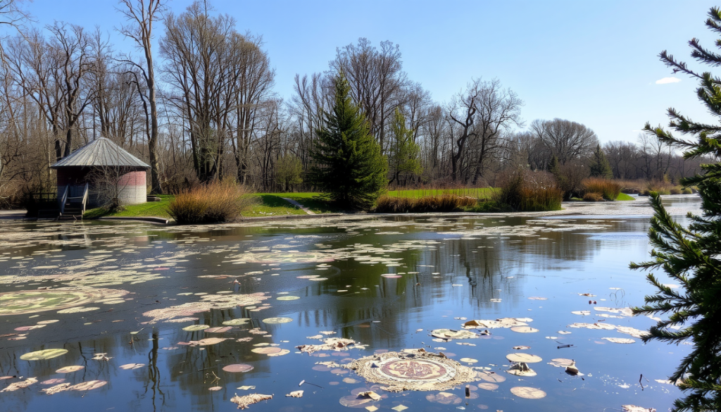 polluted lake